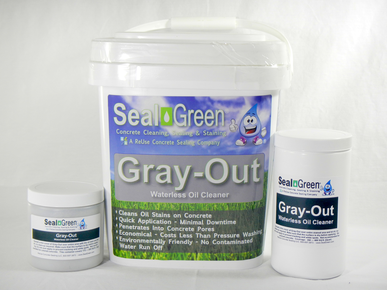 Does SealGreen Gray-Out whitens the concrete? How long as guarantee to last? If it rains does it wash away? So do you have ke
